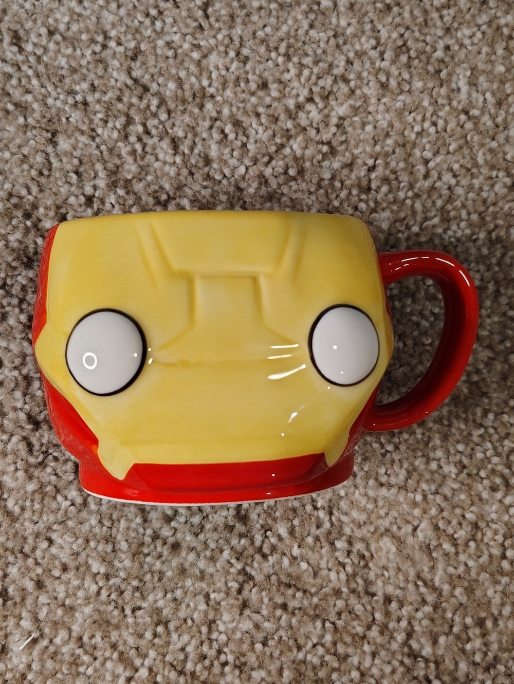 Marvel Funko Ironman Ceramic Coffee Mug Red Yellow